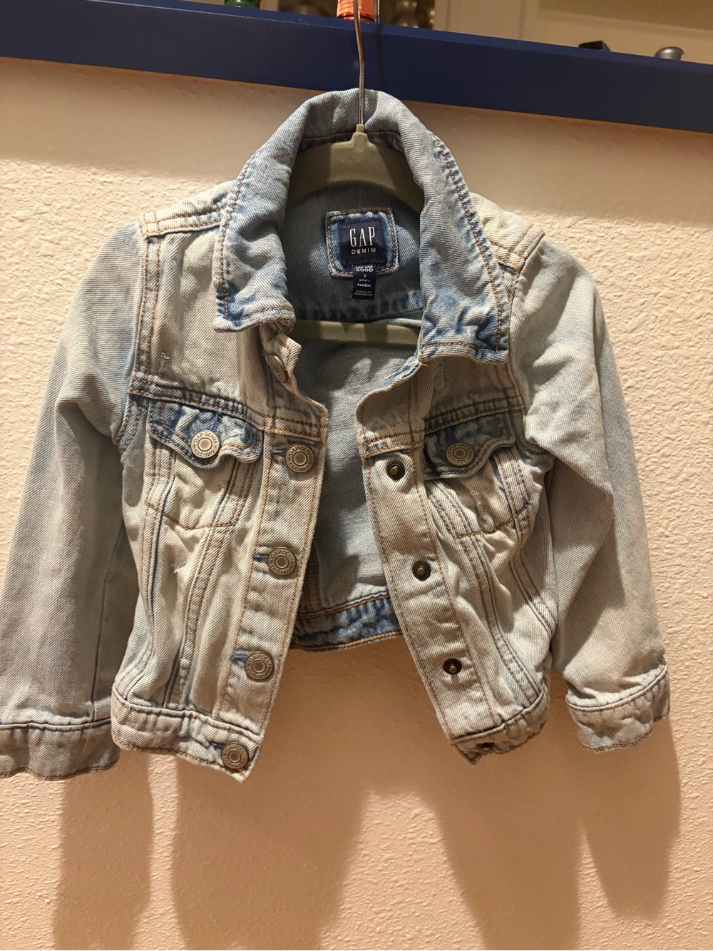 GAP Kids Light Wash Denim Jean Jacket - Light Blue